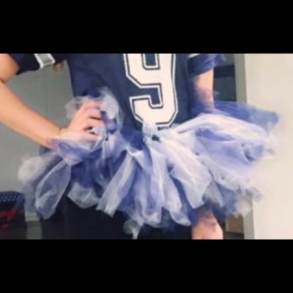 White and Navy tutu